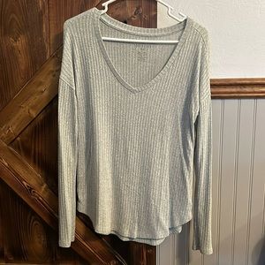 AE soft and sexy ribbed long sleeve